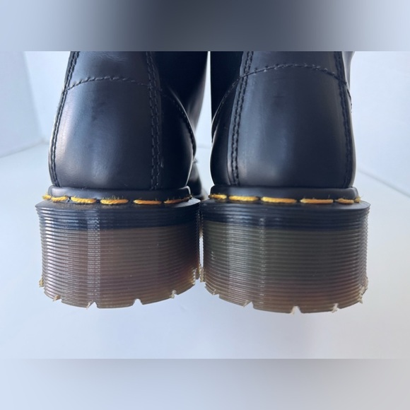 vintage 90s Dr Martens 14 eyelet steel toe platform combat boots england *flaws - Picture 13 of 16